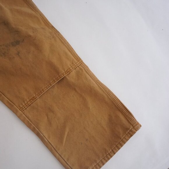 Dickies Tan Heavyweight Cotton Double Knee Carpenter Dungaree Pants 32X30 - Picture 4 of 16